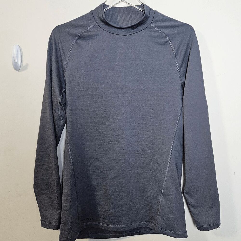Nike Dri-Fit Baselayer Slim Fit Warm Long Sleeve Mock Neck Fitness Activewear To